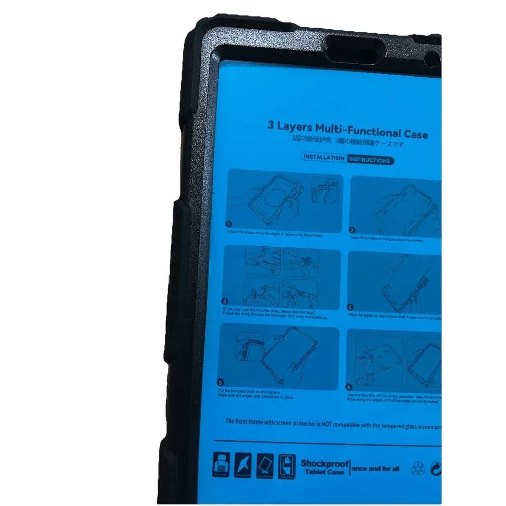 HXCASEAC Case for Samsung Galaxy Tab A7 Lite SM-T220 SM-T225 SM-T227, Black